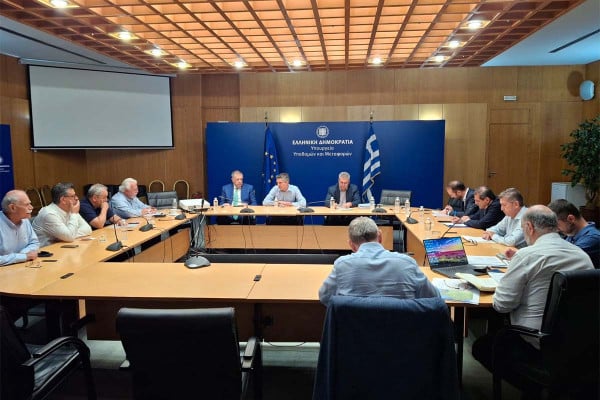 Σύσκεψη στο Υπουργείο Υποδομών και Μεταφορών ενόψει της παράδοσης των πρώτων 65 χιλιομέτρων του Πάτρα - Πύργος