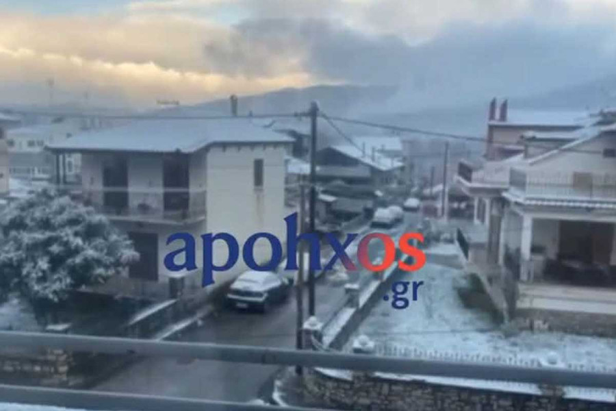 Καλάβρυτα: Σε λευκό τοπίο η πόλη, το χιονοδρομικό και τα χωριά - Τα εκχιονιστικά κρατούν ανοιχτούς τους δρόμους(photos &amp; video)