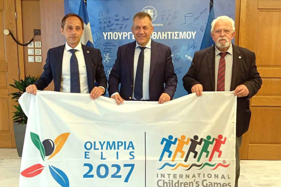 Με την αμέριστη στήριξη της Πολιτείας προχωρά η διοργάνωση των 59ων Παγκόσμιων Παιδικών Αγώνων «ΟΛΥΜΠΙΑ - ΗΛΙΔΑ 2027
