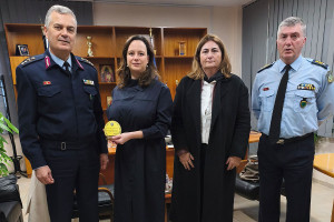 Επίσκεψη της Γενικής Προξένου της Γαλλίας Diane Roeser στη Γενική Περιφερειακή Αστυνομική Διεύθυνση Δυτ. Ελλάδας