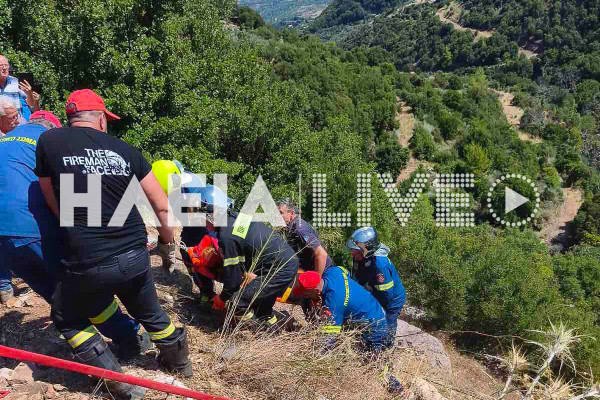 Ράμα Ανδρίτσαινας: Μια τραυματίας σε εκτροπή αυτοκινήτου σε χαράδρα