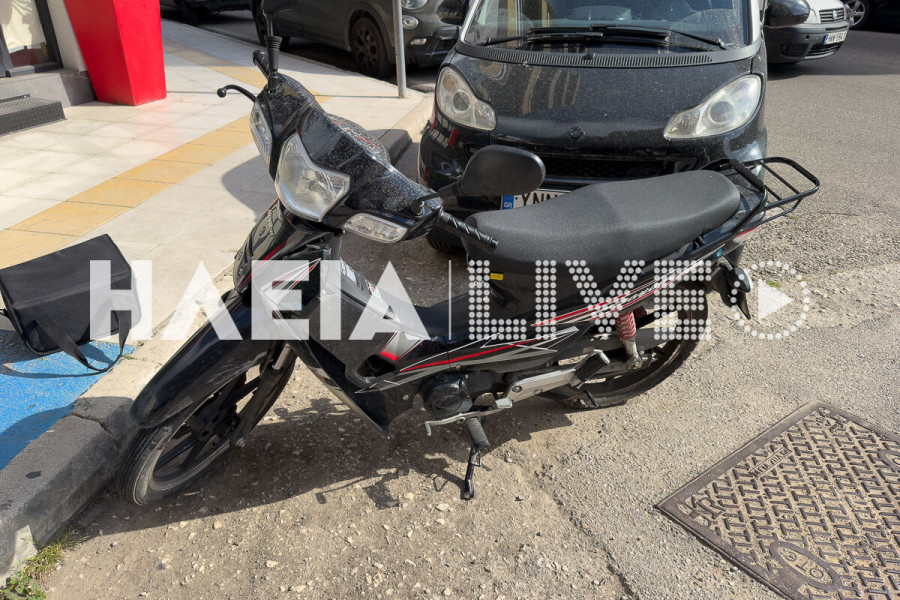 Πύργος: Ένας δικυκλιστής τραυματίας σε σύγκρουση με αυτοκίνητο στην οδό Πατρών
