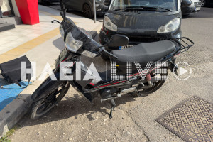 Πύργος: Ένας δικυκλιστής τραυματίας σε σύγκρουση με αυτοκίνητο στην οδό Πατρών
