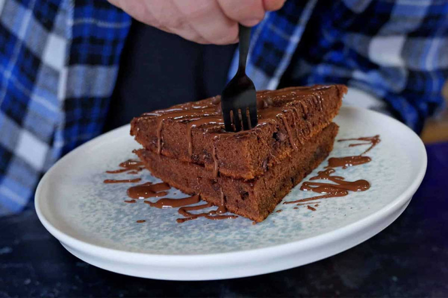 Brownies express σε 15΄μόνο με 1 τηγάνι