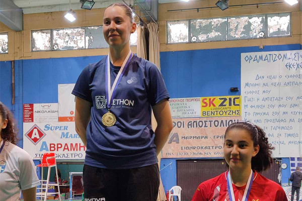 Φιλαθλητικός - Μπάντμιντον: Στο βάθρο στο Όπεν του Σιδηροκάστρου η Χαρά Βλαχαντώνη