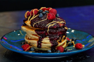 Τηγανίτες η Pancakes με σπιτική Μαρμελάδα Χωρίς Ζάχαρη
