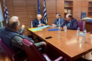 Συνάντηση Νικολακόπουλου, Φίλια και παραγωγών με τον υφ. Αγροτικής Ανάπτυξης