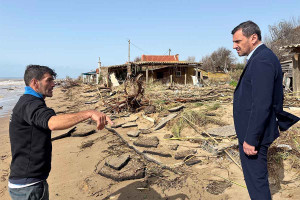 Σε πληγείσες περιοχές της Ηλείας ο Ανδρέας Νικολακόπουλος