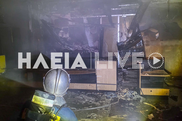 Γαστούνη: Έκαψαν το υπό διαμόρφωση κατάστημα του περιπτερά που είχε πέσει θύμα ξυλοδαρμού - Ενδείξεις εμπρησμού (photos & video)