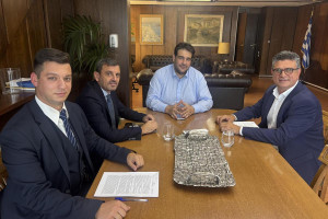 Συνάντηση του Δημάρχου Ανδραβίδας-Κυλλήνης με την ηγεσία του Υπουργείου Εσωτερικών για θέματα υποδομών και ανάπτυξης