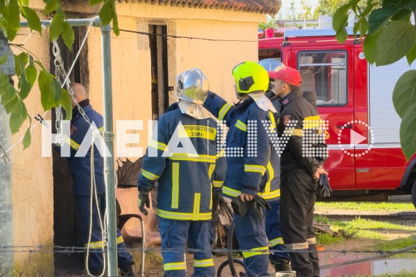 Πύργος: Μικρής έκτασης ζημιές από φωτιά σε αποθήκη