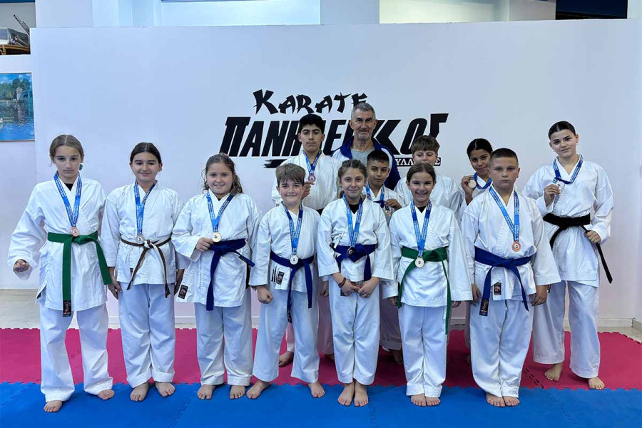 14 Μετάλλια για τον Πανηλειακό Αθλητικό Σύλλογο Καράτε