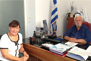 Η πρώτη συνάντηση του Δημάρχου Ήλιδας με τη νέα Διοικήτρια του Νοσοκομείου Αμαλιάδας