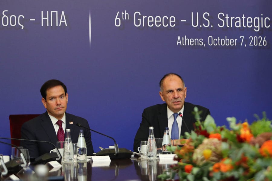 Γεραπετρίτης: «Οι σχέσεις μας πιο στενές από ποτέ» - Ρούμπιο: «Η Ελλάδα πυλώνας σταθερότητας»