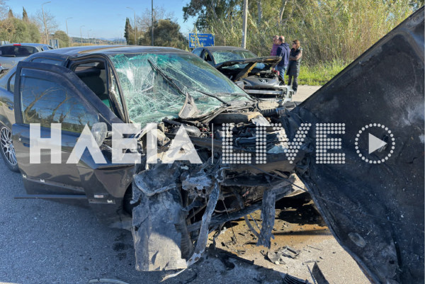 Πύργος: Πολύ σοβαρό τροχαίο στον κόμβο Ολυμπίων - Τέσσερις τραυματίες (photos &amp; video)