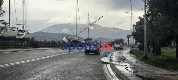 Στη δίνη της κακοκαιρίας η Πάτρα: Προβλήματα στον Ιστιοπλοϊκό Όμιλο λόγω ανέμων - Πτώση δέντρων