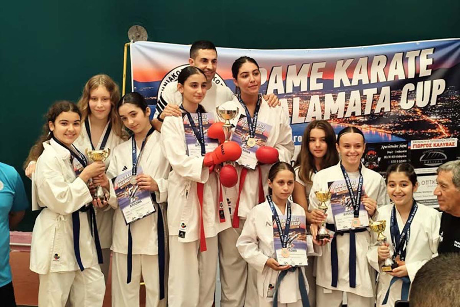 23 μετάλλια και τρίτη θέση για το Pame Karate στο Kalamata Cup