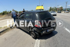Πατρών - Πύργου: Ένας τραυματίας σε καραμπόλα στη διασταύρωση Βουνάργου