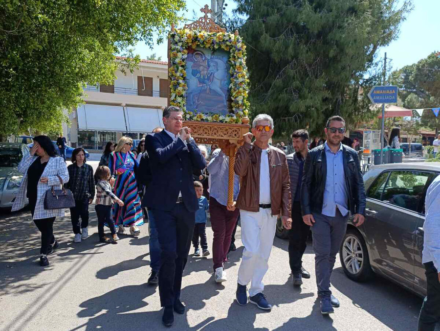 Δουνέικα: Τίμησαν τη μνήμη του Αγίου Γεωργίου