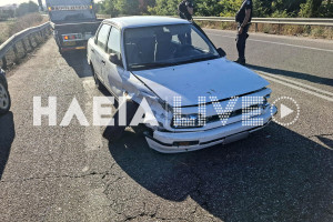 Πηνεία: Ένας ελαφρά τραυματίας μετά από εκτροπή αυτοκινήτου - Ξέσπασε πυρκαγιά στο σημείο