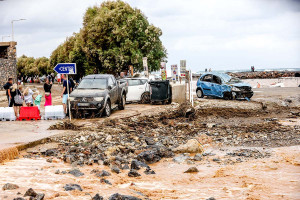 «Πνίγηκε» το Ρέθυμνο: Πάνω από 360 χιλιοστά βροχής στα Ανώγεια