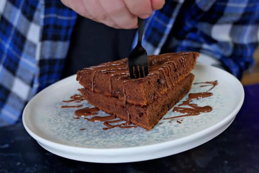 Brownies express σε 15΄μόνο με 1 τηγάνι!