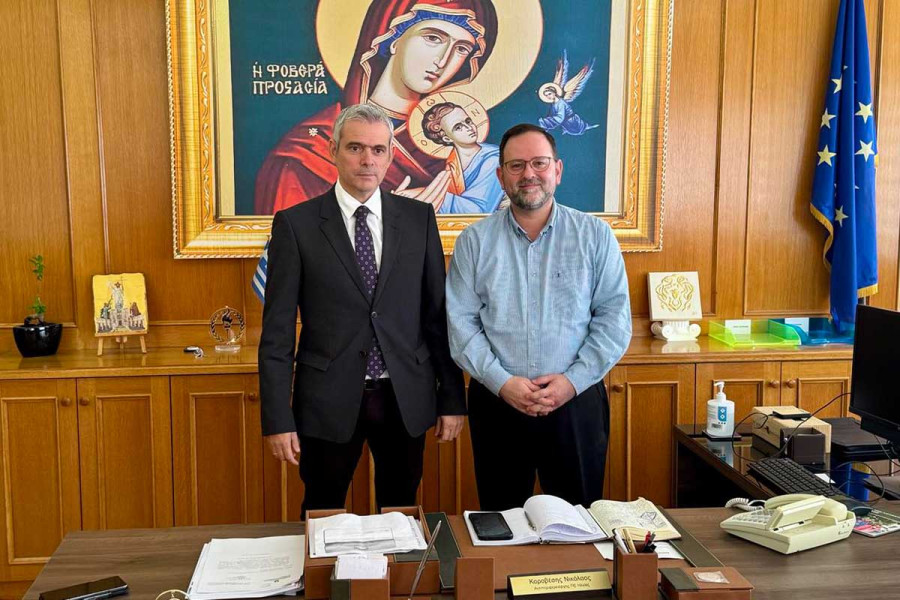 Συνάντηση του Αντιπεριφερειάρχη Ηλείας Ν. Κοροβέση με τον Υφυπουργό Εργασίας &amp; Κοινωνικής Ασφάλισης Κ. Καραγκούνη