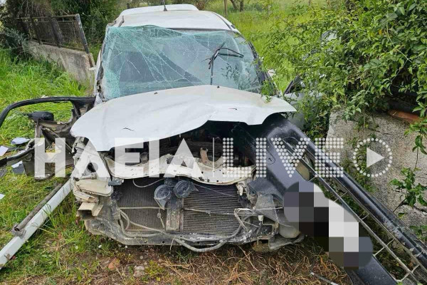 Σοβαρό τροχαίο στην Αγ. Άννα Αμαλιάδας - Δύο βαριά τραυματίες σε σύγκρουση επιβατηγού με βαν (upd)