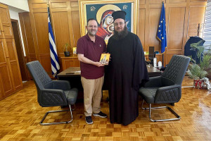 Κοροβέσης: Συναντήσεις με τον Έξαρχο του Παναγίου Τάφου εν Ελλάδι και προέδρους τοπικών κοινοτήτων της Ηλείας