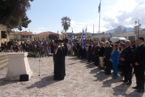 Κορυφώνονται οι εκδηλώσεις για την 25η Μαρτίου 1821 στο Δήμο Ανδρίτσαινας-Κρεστένων: Κατάθεση στεφάνων προς τιμήν των ηρώων