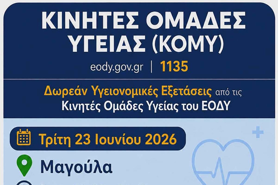 Δήμος Πύργου: Δωρεάν προληπτικές εξετάσεις σε Λαντζόι, Μαγούλα και Μουζάκι