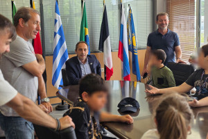 Επίσκεψη του Ειδικού Δημοτικού Σχολείου Πύργου στον Δήμαρχο Αρχαίας Ολυμπίας