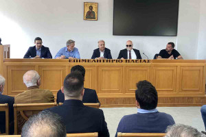 O Παύλος Γερουλάνος στο Επιμελητήριο Ηλείας