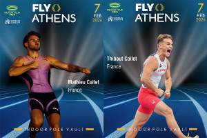 Τα αδέλφια Κολέ και δύο ακόμη Αμερικανοί στο Fly Athens Indoor 2026