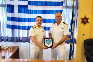 Υπηρεσιακή επίσκεψη του Β΄ Υπαρχηγού Λιμενικού Σώματος στο Λιμενικό Κατάστημα Κατακόλου, στο Δημαρχείο Πύργου και στον Μητροπολίτη Ηλείας και Ωλένης