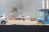 Βίντεο: Tο F-16 στη Ζάκυνθο φλέγεται ολοσχερώς στο αεροδρόμιο