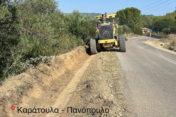 Ηλεία: Σε νέα σημεία οι εργασίες καθαρισμού της βλάστησης στο επαρχιακό οδικό δίκτυο