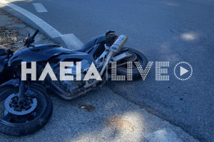 Κρέστενα: Ένας 30χρονος τραυματίστηκε σε εκτροπή μηχανής στη διασταύρωση της Πύργου - Κυπαρισσίας