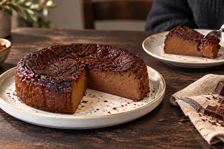 Πρωτεϊνικό σοκολατένιο cheesecake φούρνου!!