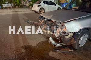 Πύργος: Μόνο υλικές ζημιές σε τροχαίο στην οδό Αγ. Γεωργίου