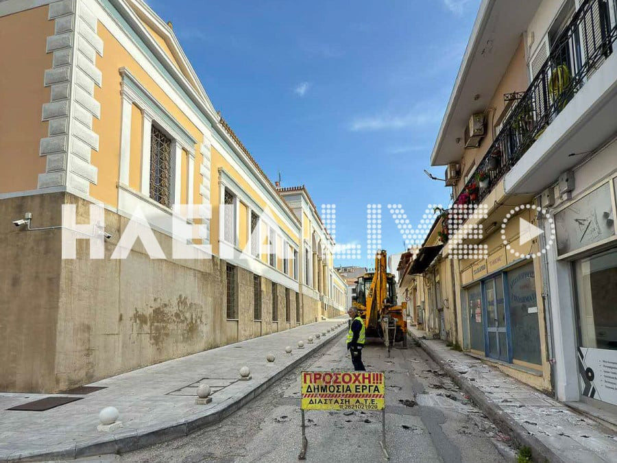 Πύργος: Οπτικές ίνες και αγωγοί ύδρευσης καθυστερούν την ανάπλαση της ανατολικής πλευράς