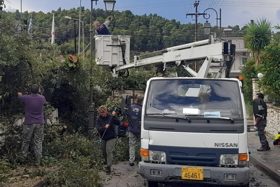 Απομάκρυνση επικίνδυνων κλαδιών και δέντρων από συνεργεία του Δήμου Ανδρίτσαινας-Κρεστένων