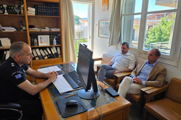 Συνάντηση εργασίας για τη μετεγκατάσταση του Αστυνομικού Τμήματος Αρχαίας Ολυμπίας