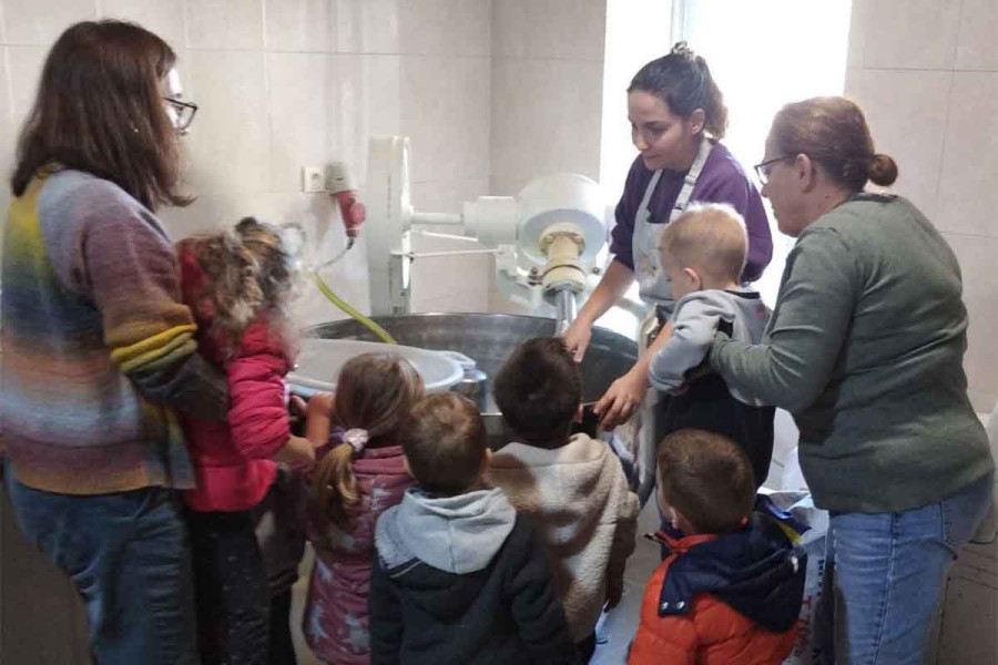 Επίσκεψη στο φούρνο της γειτονιάς από μαθητές, γονείς και εκπαιδευτικούς του Παιδικού Σταθμού Μακρισίων