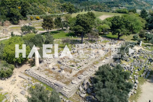 Αρχ. Ολυμπία: Επιστημονική δειγματοληψία στο δάπεδο του ναού του Διός