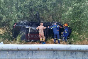 Καλάβρυτα: Στο νοσοκομείο τετραμελής οικογένεια μετά από σοβαρό τροχαίο στο ύψος της Κούτελης