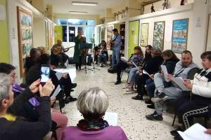 Στο Σχολείο Δεύτερης Ευκαιρίας Πύργου απόγευμα … μετά μουσικής