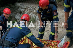 Νέδα: Ανασύρθηκε ο 60χρονος Γάλλος τουρίστας από την χαράδρα - Πολύωρη η επιχείρηση διάσωσης