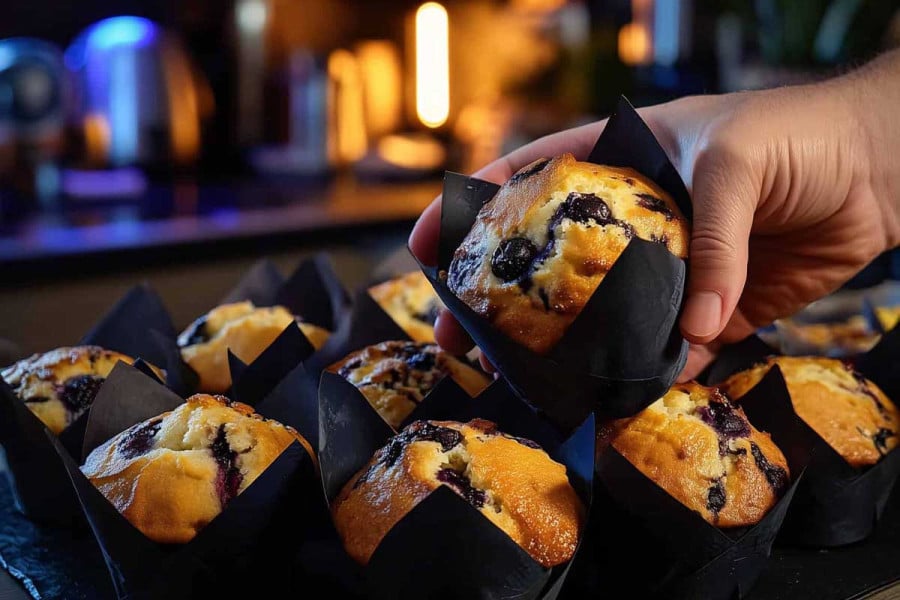 Επαγγελματική συνταγή για cupcakes με Μύρτιλα