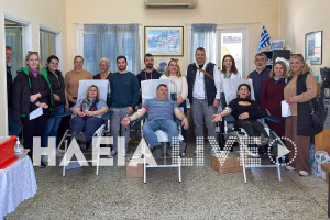 Κατάκολο: Δυνατό μήνυμα αλληλεγγύης και προσφοράς ζωής σε μία ακόμα επιτυχημένη εθελοντική αιμοδοσία